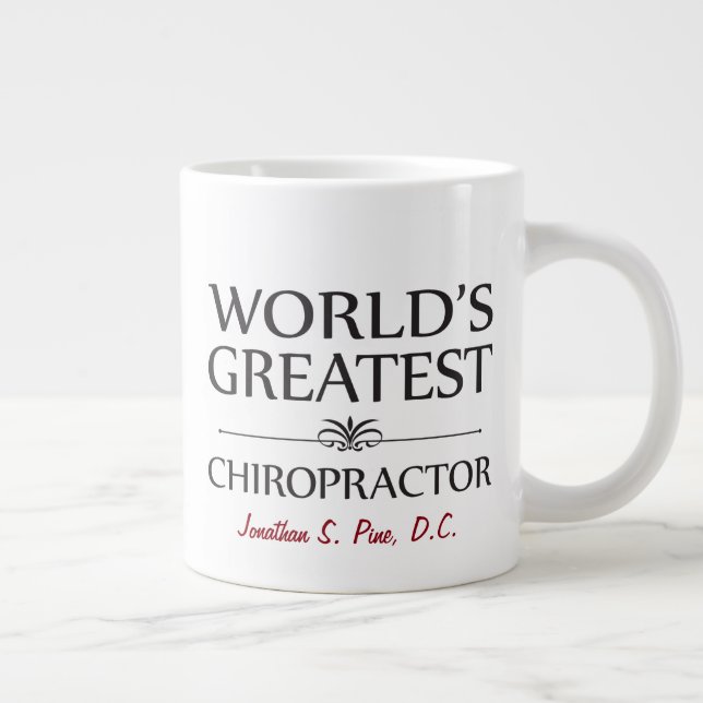 Taza enorme de encargo del Chiropractor más grande (Derecha)