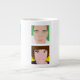 Taza enorme de encargo personalizada 6-Photo de