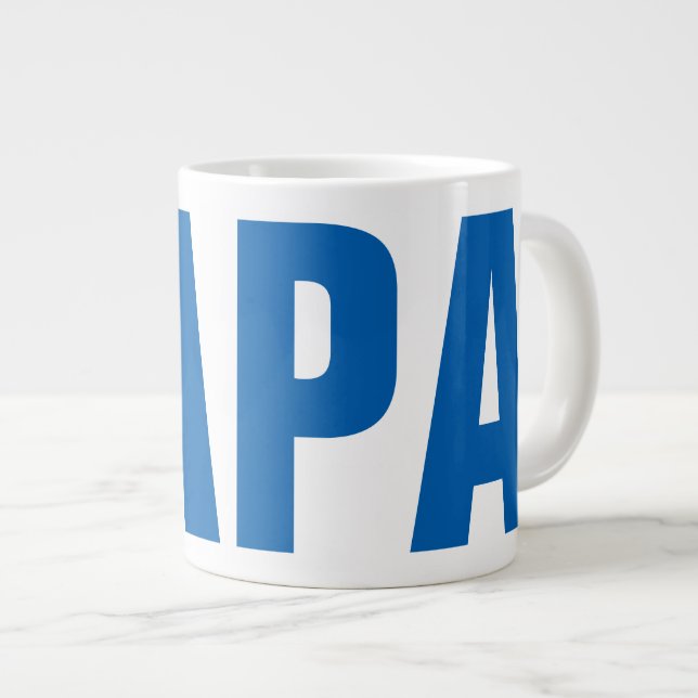 Taza enorme divertida del día de padre para la (Derecha)