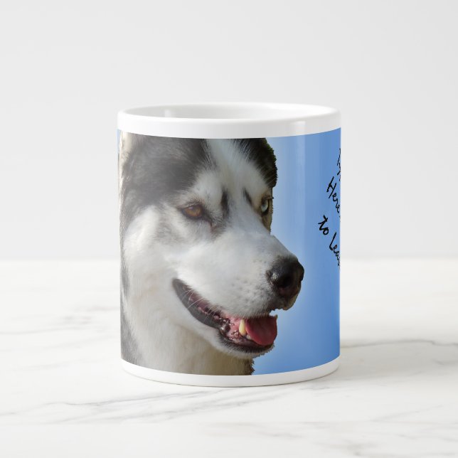 Taza enorme fornida del husky siberiano de la taza (Frente)