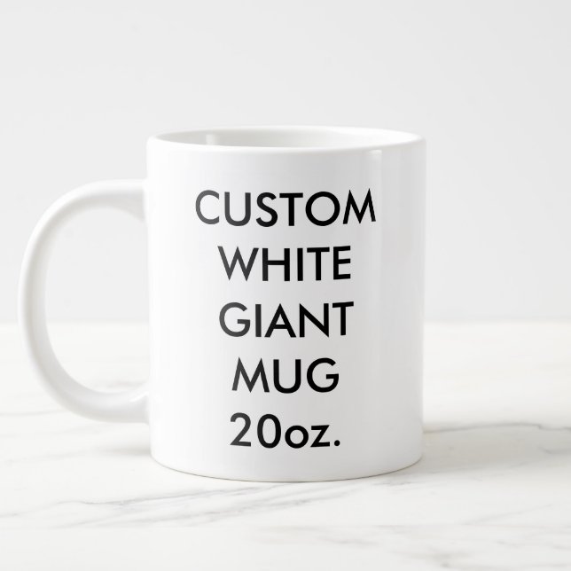 Taza enorme gigante personalizada personalizado (Izquierda)