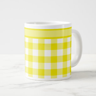Taza enorme, modelo amarillo limón de la guinga