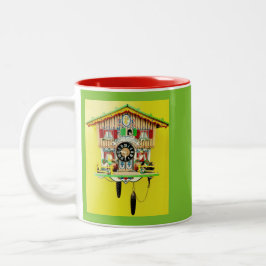 Taza enrrollada del reloj de cuco para animarle