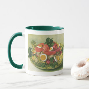 Taza Ensalada Mesclun Verde Mixta Orgánica de Comida Vi