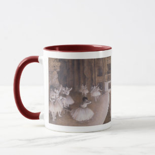Taza Ensayo en la etapa, 1874 del ballet de Edgar Degas