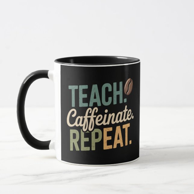 Taza Enseñar Cafeinato Repetir Café Profesor (Izquierda)