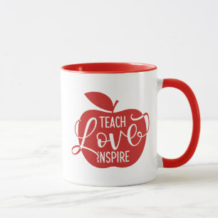 Taza Enseñe al amor inspiran