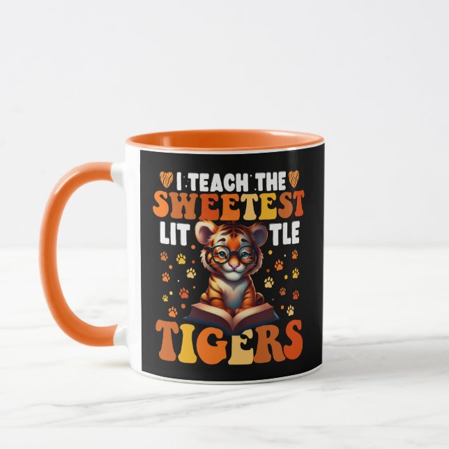 Taza Enseño A Los Pequeños Tigres Más Dulces (Izquierda)