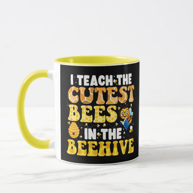 Taza Enseño Las Abejas Más Cuidadosas En El Profesor De (Izquierda)