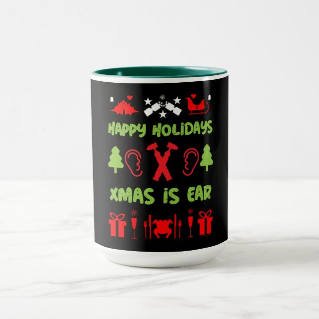 Taza ENT Otolaringología Otorhinolaringólogo Xmas (Centro)