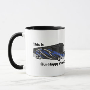 Taza Entegra Aspire Blue Happy Place design Mug