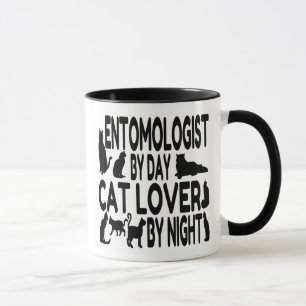Taza Entomólogo de Cat Lover