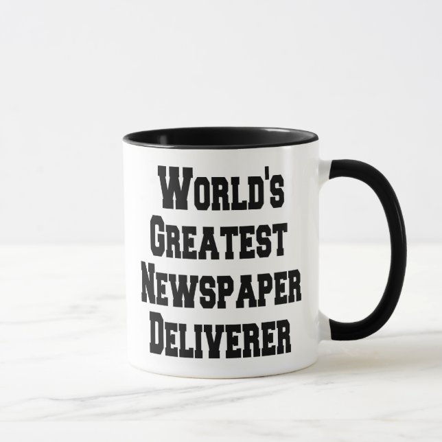 Taza Entregar música de periódico más grande del mundo (Derecha)