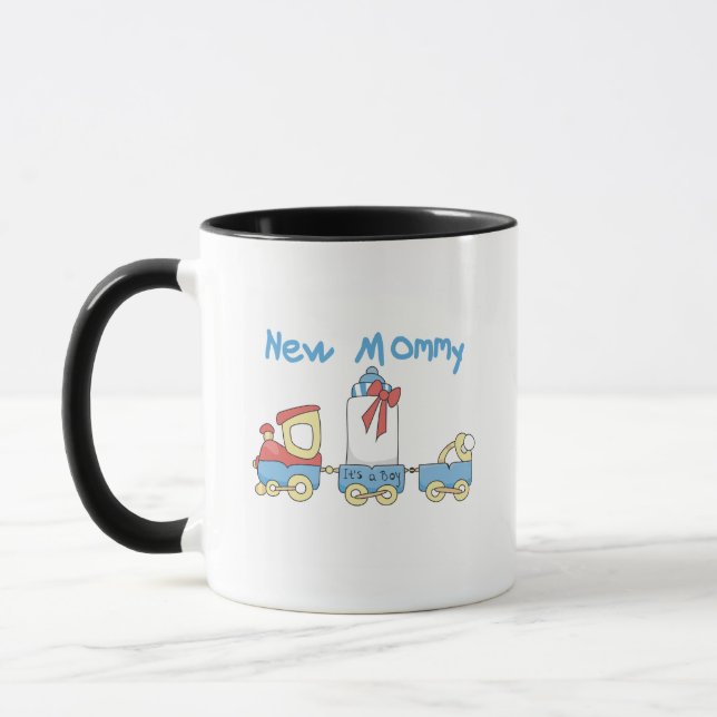 Taza Entrena a la nueva mamá de camisetas y regalos (Izquierda)