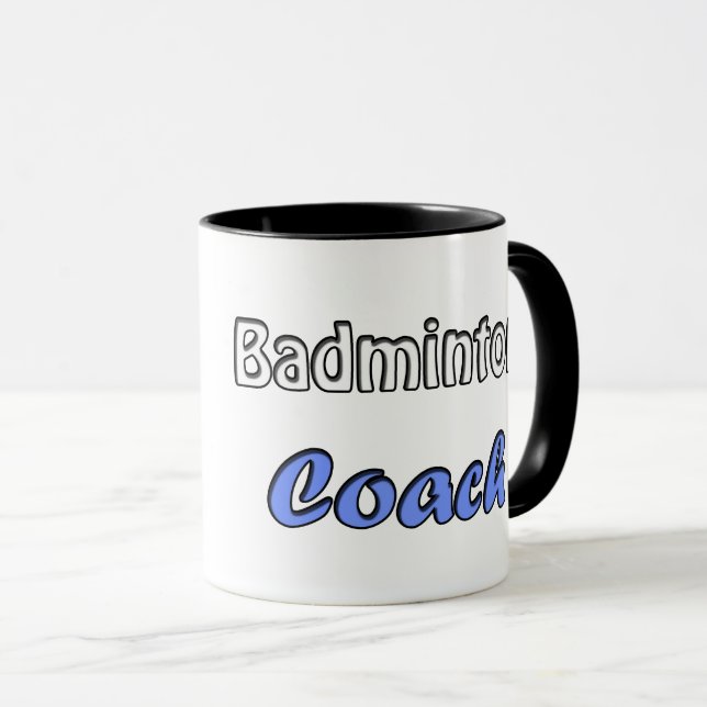 Taza Entrenador de Badminton (Anverso derecho)