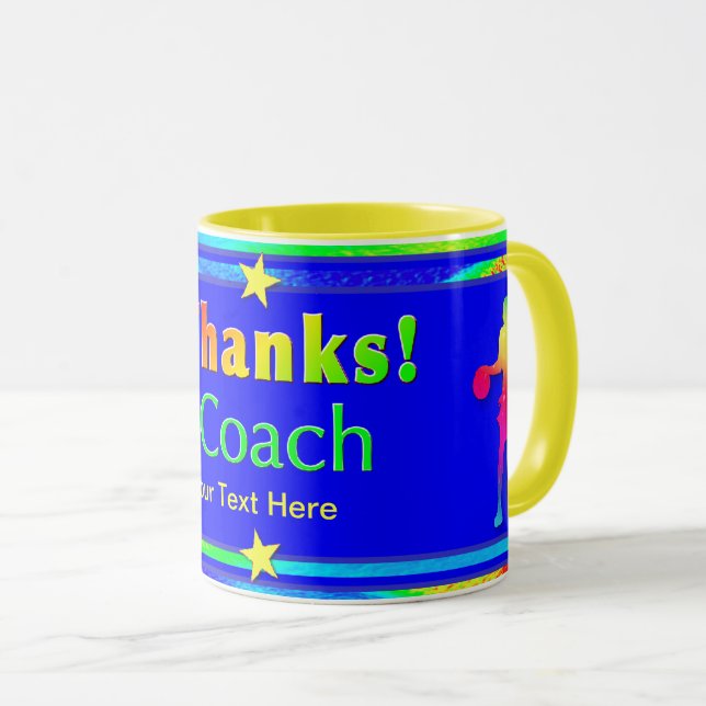 Taza Entrenador de baloncesto Gracias Mug (Anverso derecho)