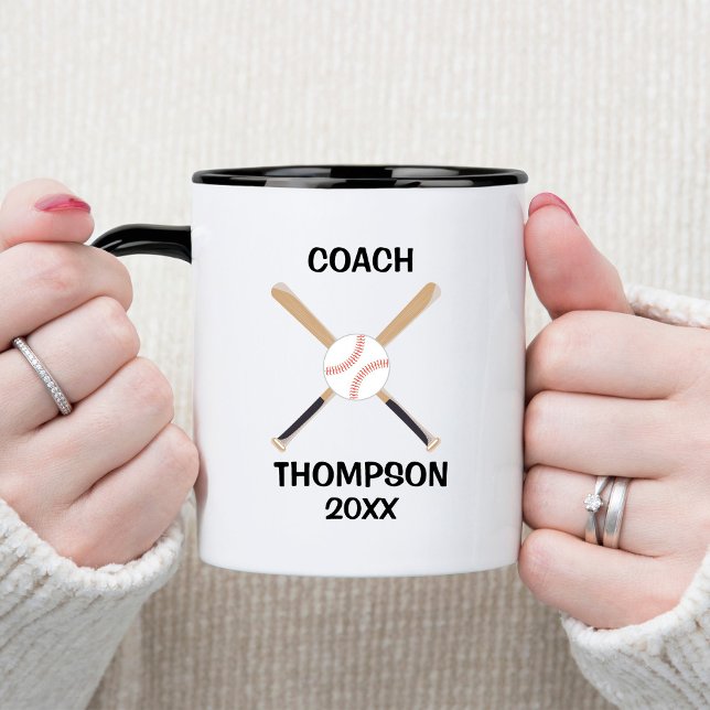 Taza Entrenador de béisbol personalizado (Subido por el creador)