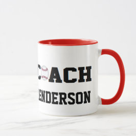 Taza Entrenador de béisbol - personalizado