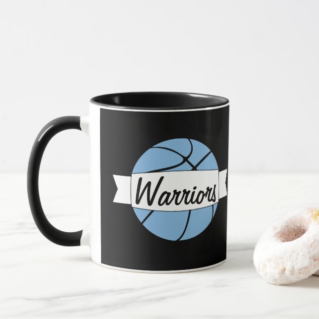 Taza Entrenador de equipo de Carolina Blue Basketball P (Con donut)