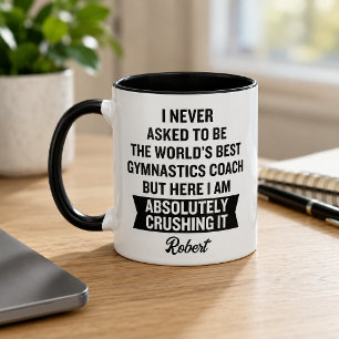 Taza Entrenador de Gimnasia Personalizado Divertido