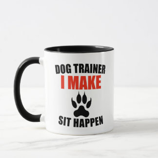Taza entrenador de perros hago que pase el sitio