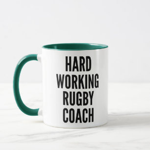 Taza Entrenador de Rugby de trabajo duro