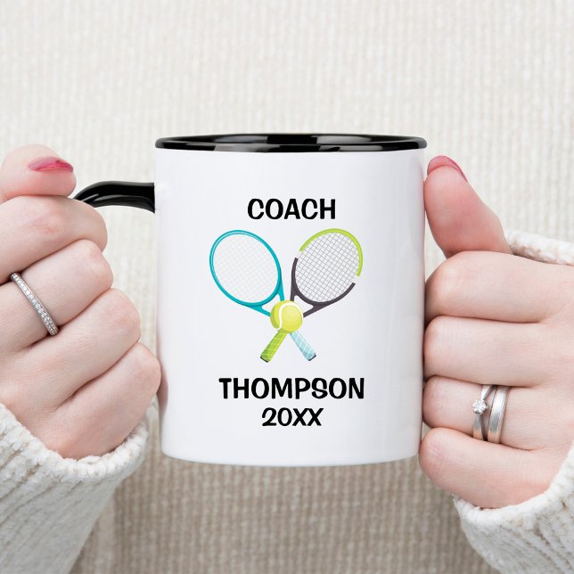 Taza Entrenador de tenis Aqua y Green (Subido por el creador)