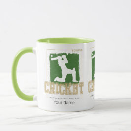 Taza Entrenador del jugador vintage del jugador de cric