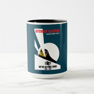 Taza Entusiasta del tren ferroviario británico