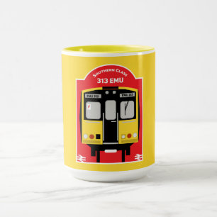 Taza Entusiasta del tren ferroviario británico