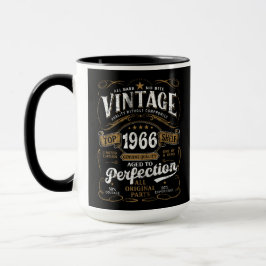 Taza Envejecido a la Perfección Vintage 1966 Cumpleaños