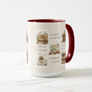 Taza Envoltura de cita de amante de libro lindo