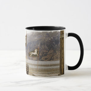 Taza Eowyn sobre los pasos del castillo