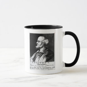 Taza Epicurus, grabado por Juan Fredrich Schmidt