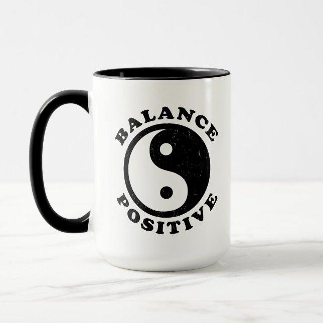 Taza Equilibrar la conciencia positiva Yin Yang (Izquierda)
