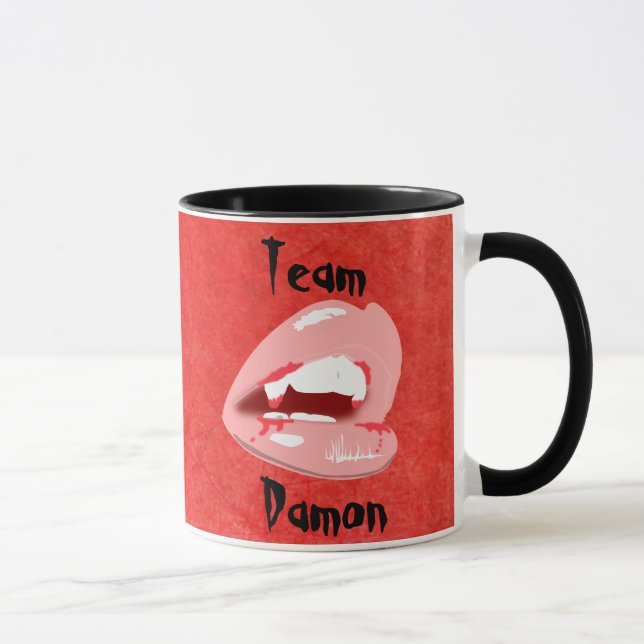 Taza Equipo Damon Vampire Lips Coffee Mug (Derecha)