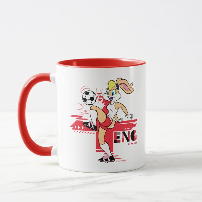Taza Equipo de fútbol gráfico de Lola Bunny Inglaterra (Izquierda)
