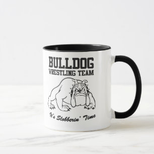 Taza Equipo de lucha del bulldog