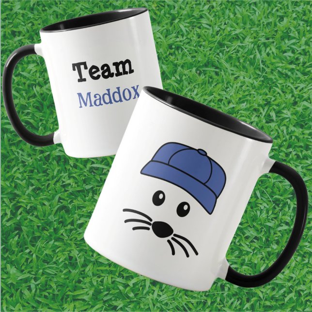 Taza Equipo de personalizable Pequeño Béisbol de Ratón (Subido por el creador)