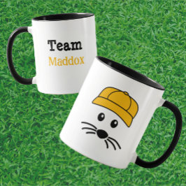 Taza Equipo de personalizable Pequeño Béisbol de Ratón