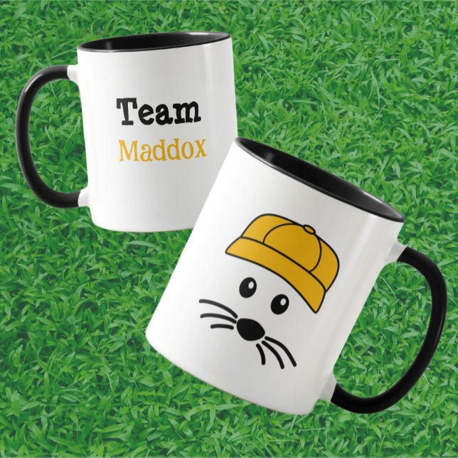 Taza Equipo de personalizable Pequeño Béisbol de Ratón (Subido por el creador)