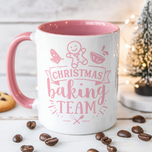 Taza Equipo de Repostería de Navidad Rosa Lindo Fiesta