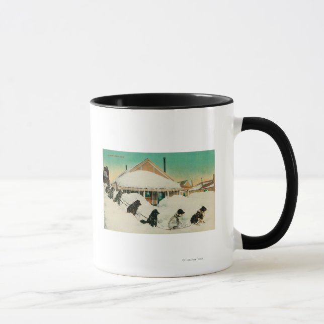 Taza Equipo de trotamundos de Alaska descansando en est (Derecha)