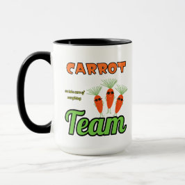 Taza Equipo de zanahorias divertidas