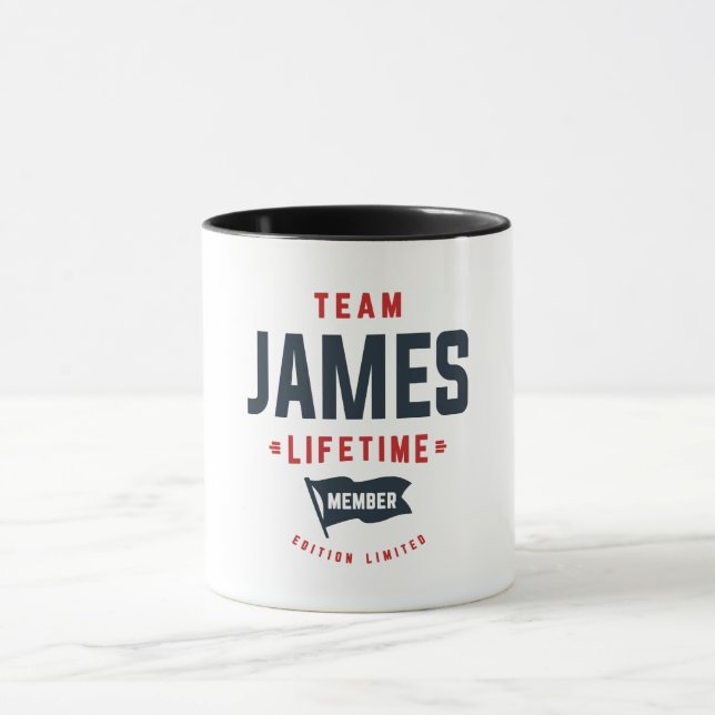 Taza Equipo James Lifetime Miembro Funny Nombre James (Centro)