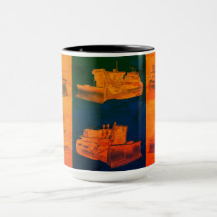 TAZA EQUIPO PESADO DEL INGENIERO OPERATIVO DEL BULLDOZE