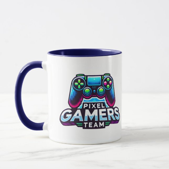 Taza Equipo Pixel Gamers - Nivel Arriba (Izquierda)