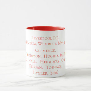 Taza Equipo que gana 1974 de la FA Cup de Liverpool FC
