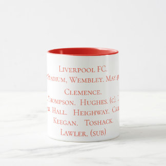 Taza Equipo que gana 1974 de la FA Cup de Liverpool FC