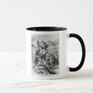 Taza Erección del estándar del pretendiente joven